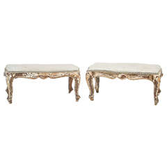 17th-18th Century Venetian Stools Formerly Owned by Pamela Harriman