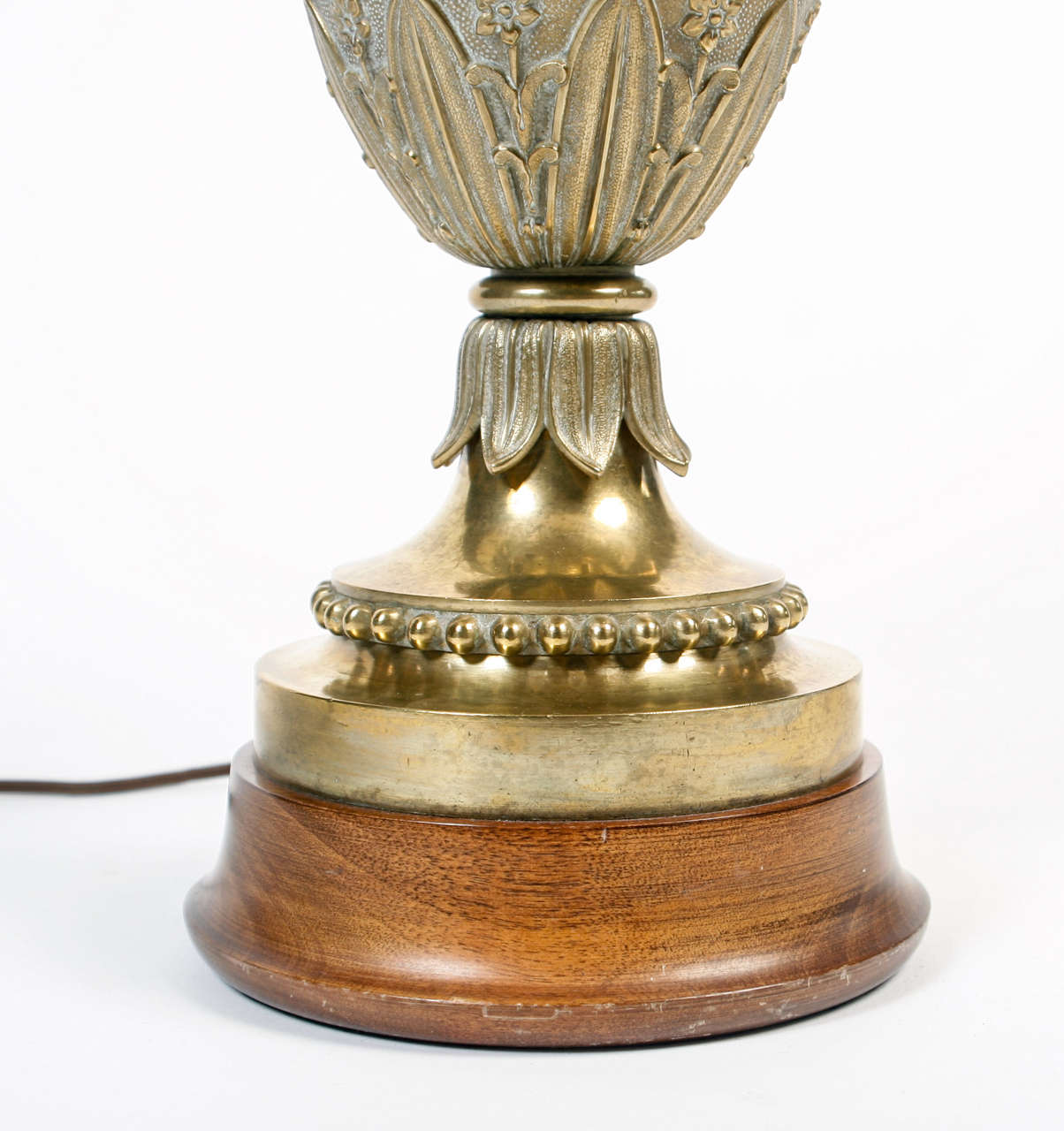 19th Century Brass Urn Converted to Lamp 1