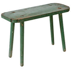 Vintage Small Rectangle Milking Bench