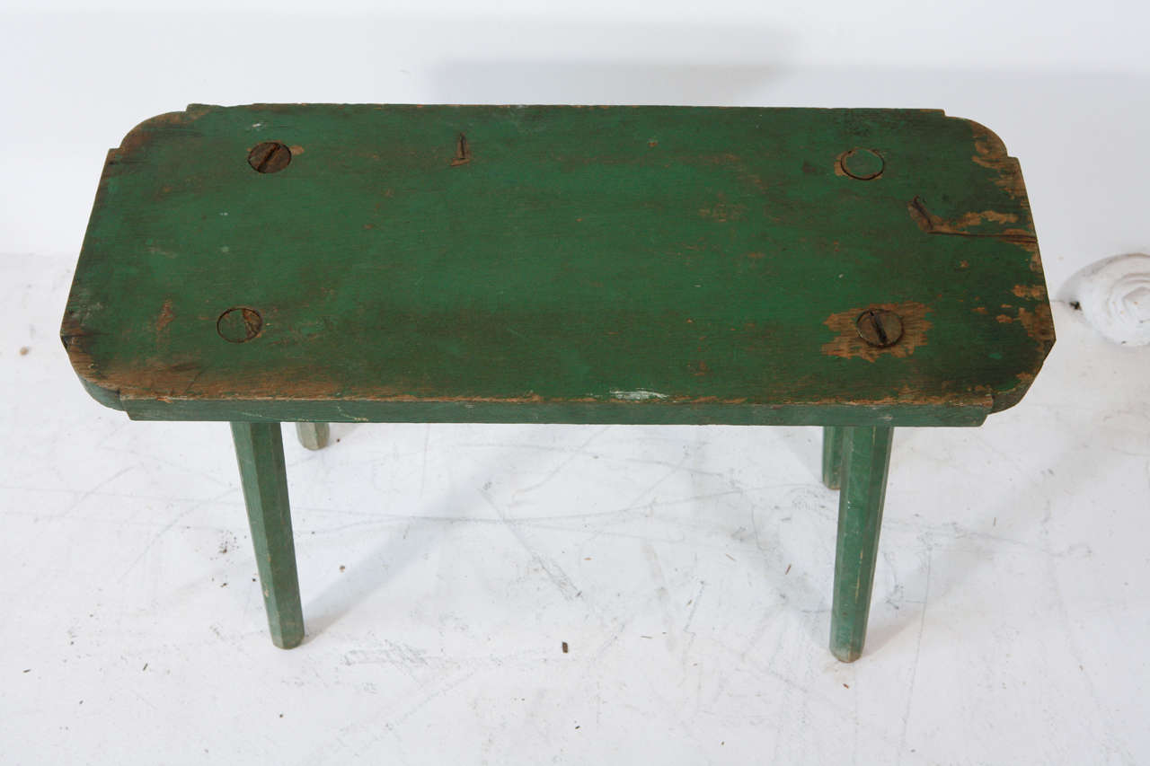 American Vintage Small Rectangle Milking Bench