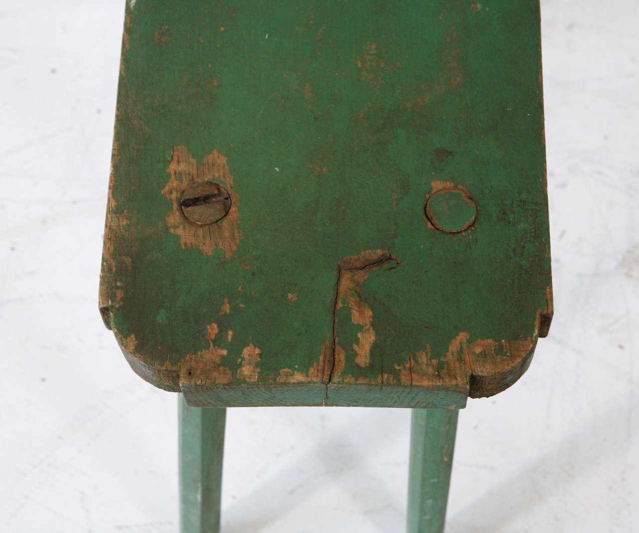 Vintage Small Rectangle Milking Bench 1