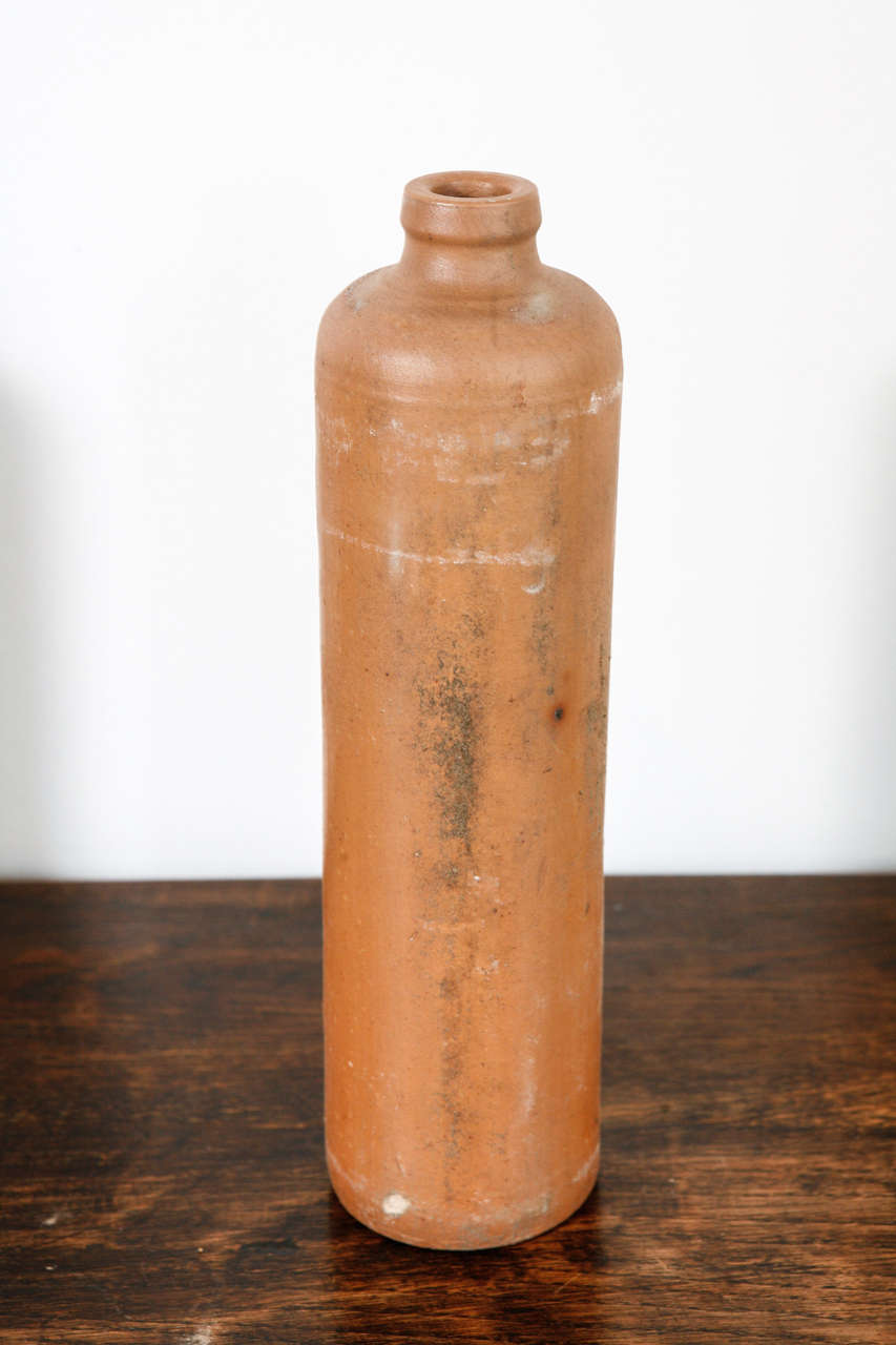 Folk Art Vintage Terracotta Ceramic Bottles/Vases