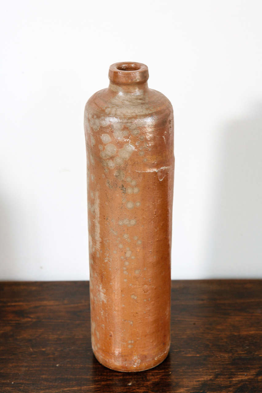 Vintage Terracotta Ceramic Bottles/Vases In Excellent Condition In Los Angeles, CA