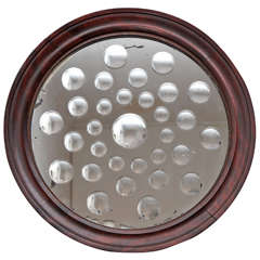 19th Century Round Witches Mirror