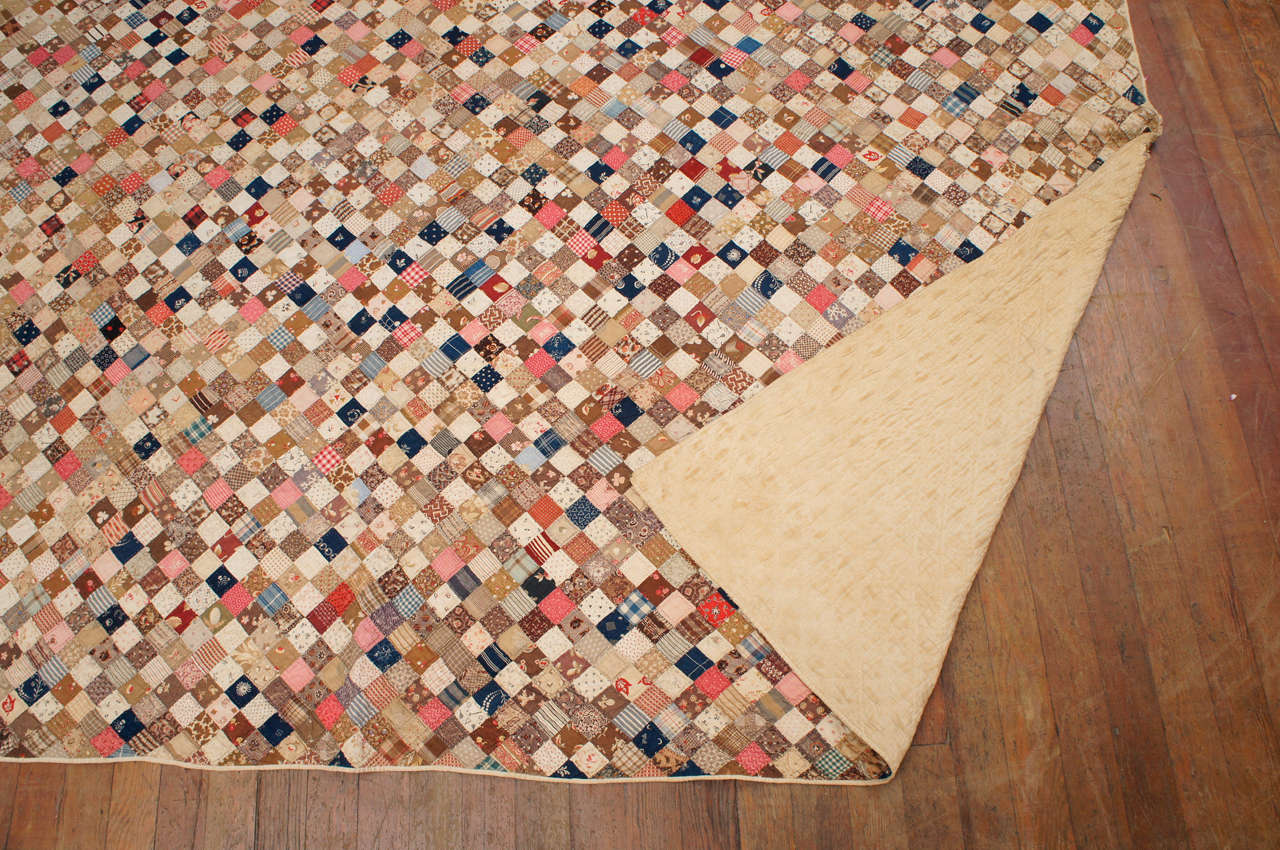 Postage Stamp Quilt For Sale at 1stdibs