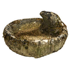 Antique English Wall Bird Bath