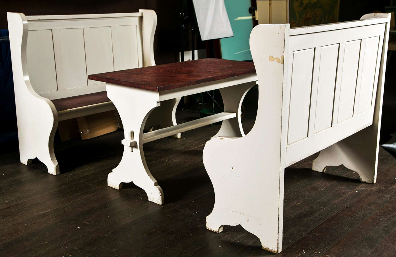 Antique Dining Booth or Banquette 1