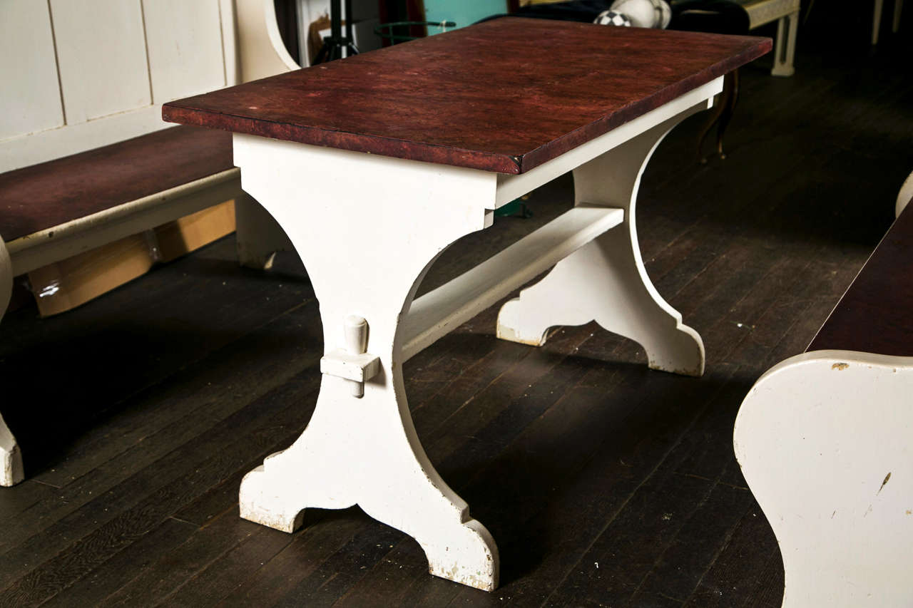 booth style dining set