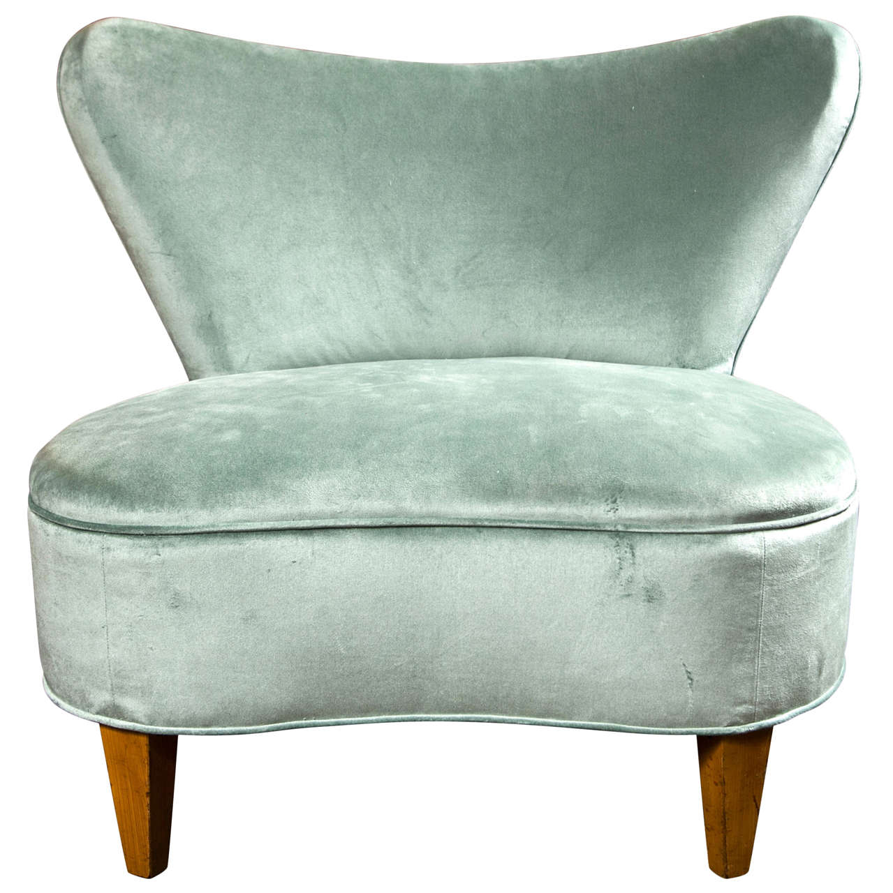 MidCentury Modern Slipper Chair at 1stDibs