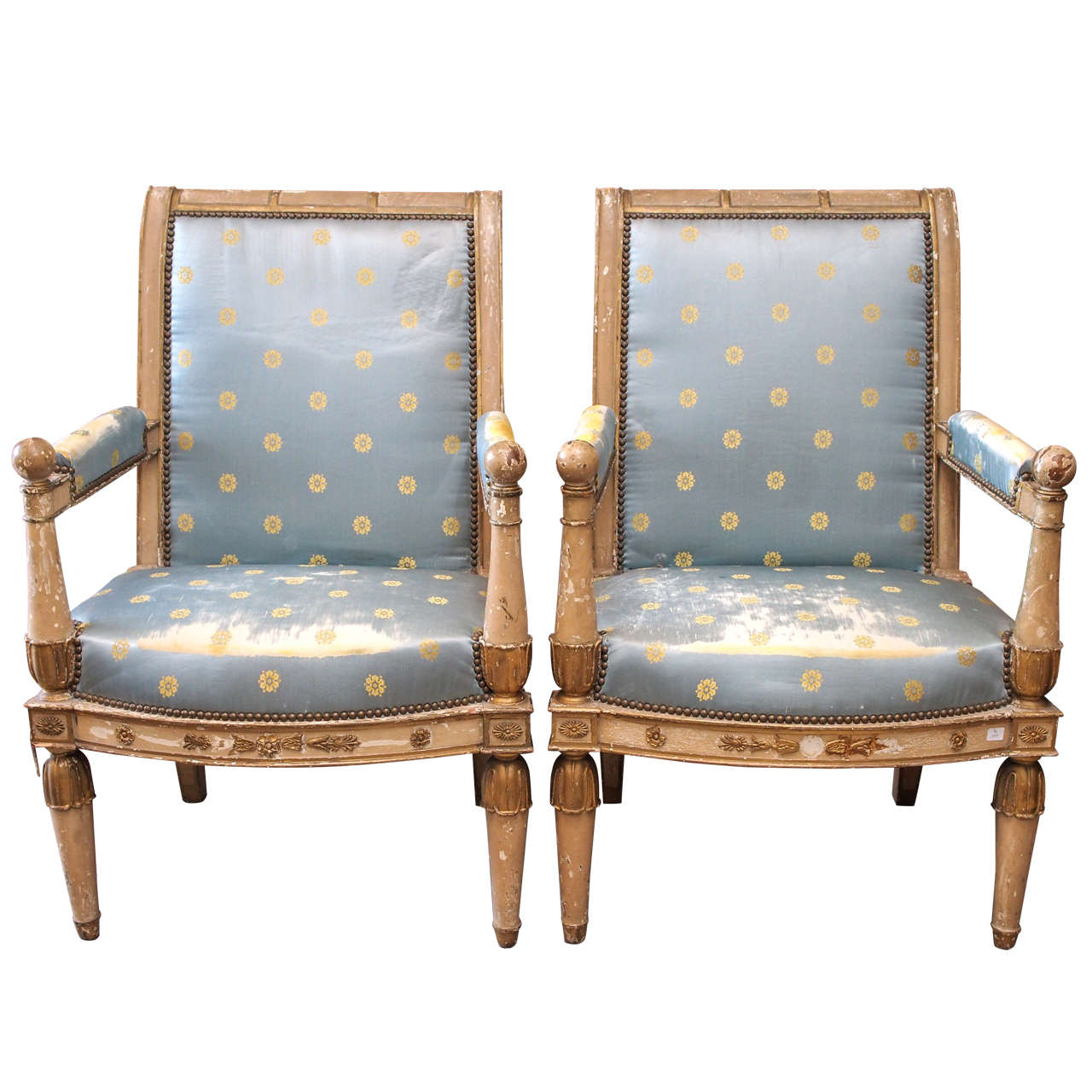 Pair of Exceptional Consulate Armchairs