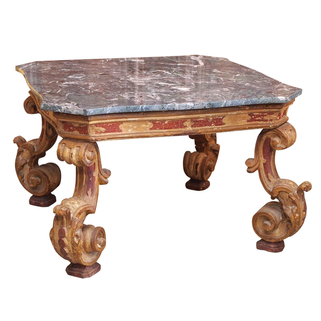 Belle Epoch Gilded and Painted Coffee Table