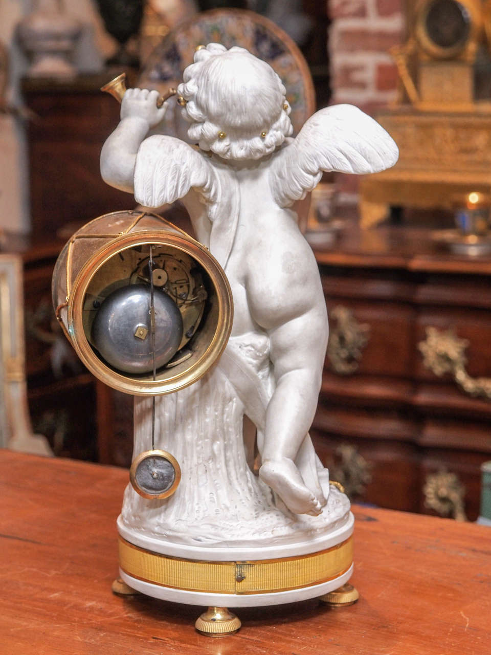 Napoleon III Bisque Clock For Sale 2