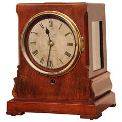 Antique Late 19th Century Mahogany Mantel Clock, Donne and Son, London