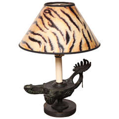 19th Century Roman Style Bronze Lamp Converted to Electric 10