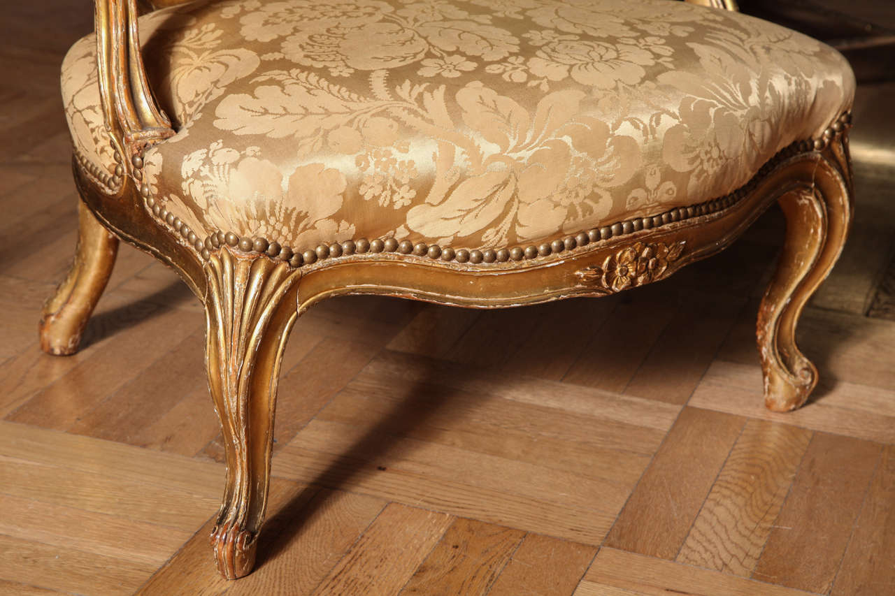 Giltwood A Louis XV Carved and Gilded 