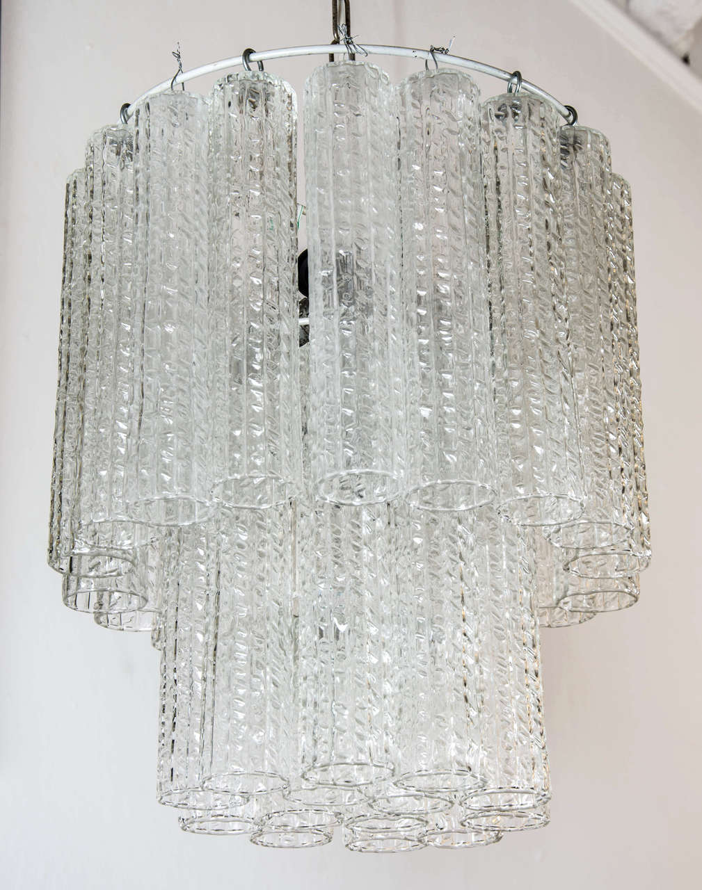 Mid-Century Modern 1950 Italian Murano glass chandelier