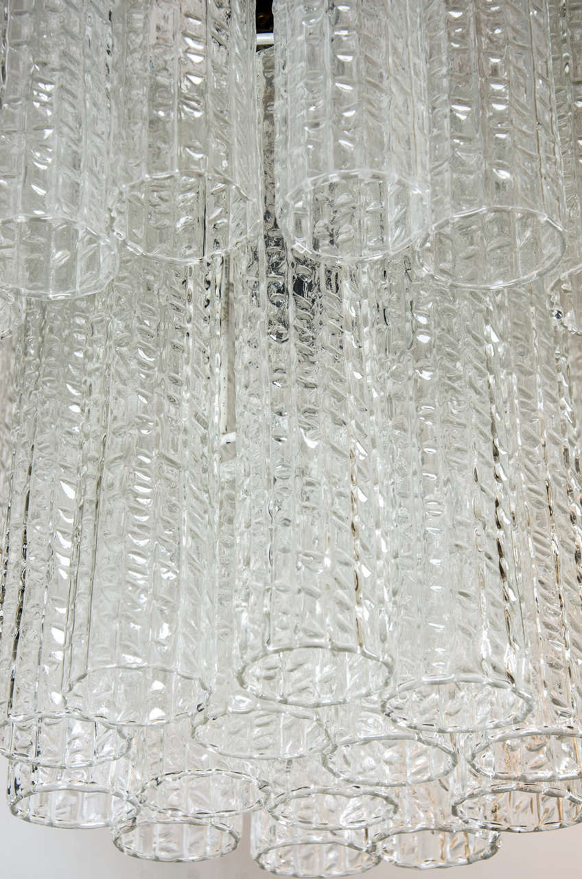 Mid-20th Century 1950 Italian Murano glass chandelier