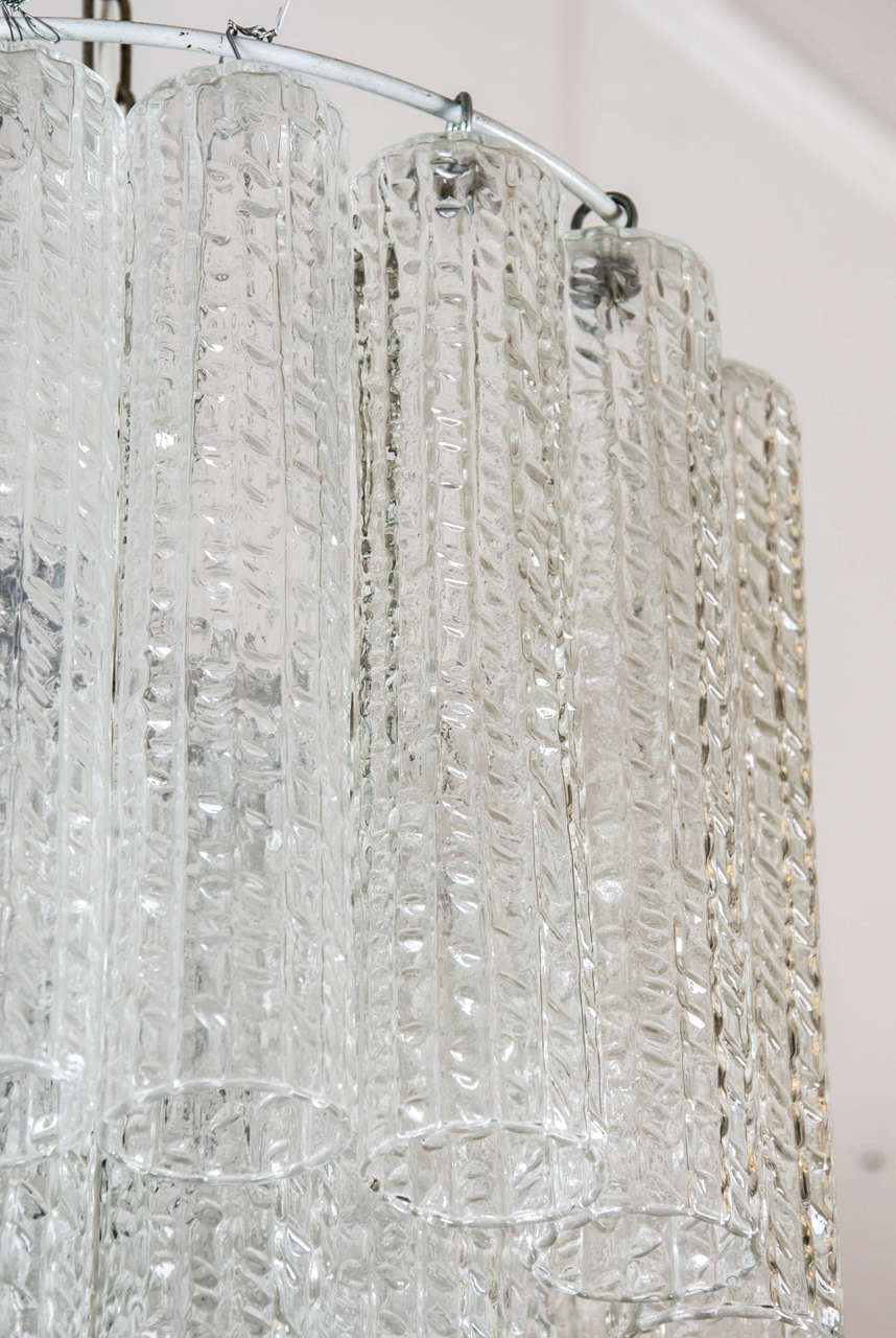 1950 Italian Murano glass chandelier 3