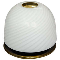 Vintage 1960 Italian table glass lamp