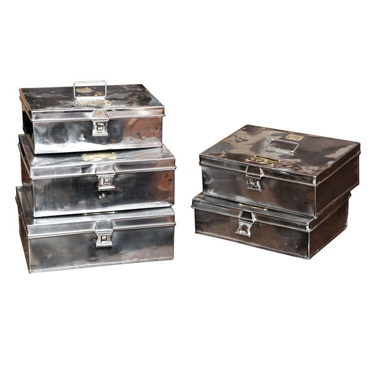 5 Flat Military Boxes
