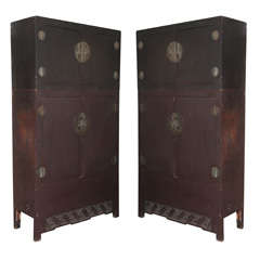 Pair Of Massive !8th C. Chinese Cabinets