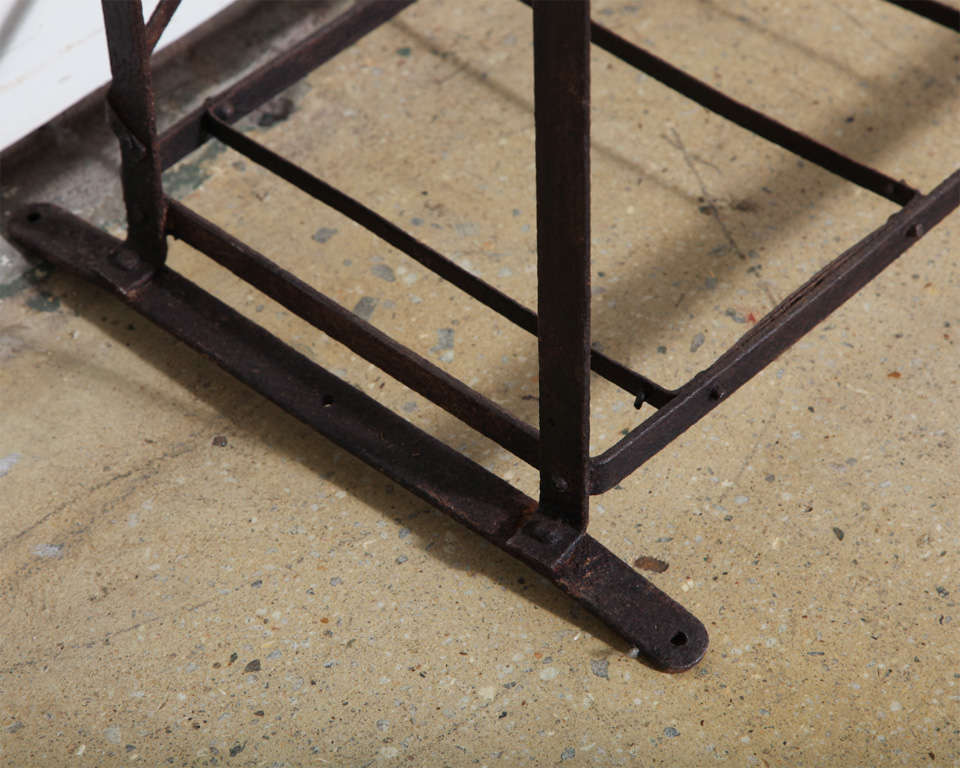 French 19th Century Forged and Riveted Iron Five Shelf Bread Rack 1