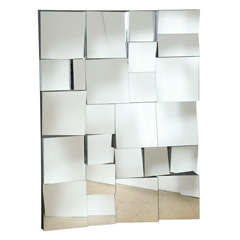 Signed Neal Small 1990's Limited Edition Multi Faceted "Slopes" Mirror 7