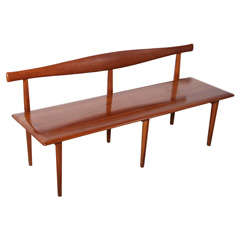 Kipp Stewart & Stewart MacDougall 6 leg Cherry Bench