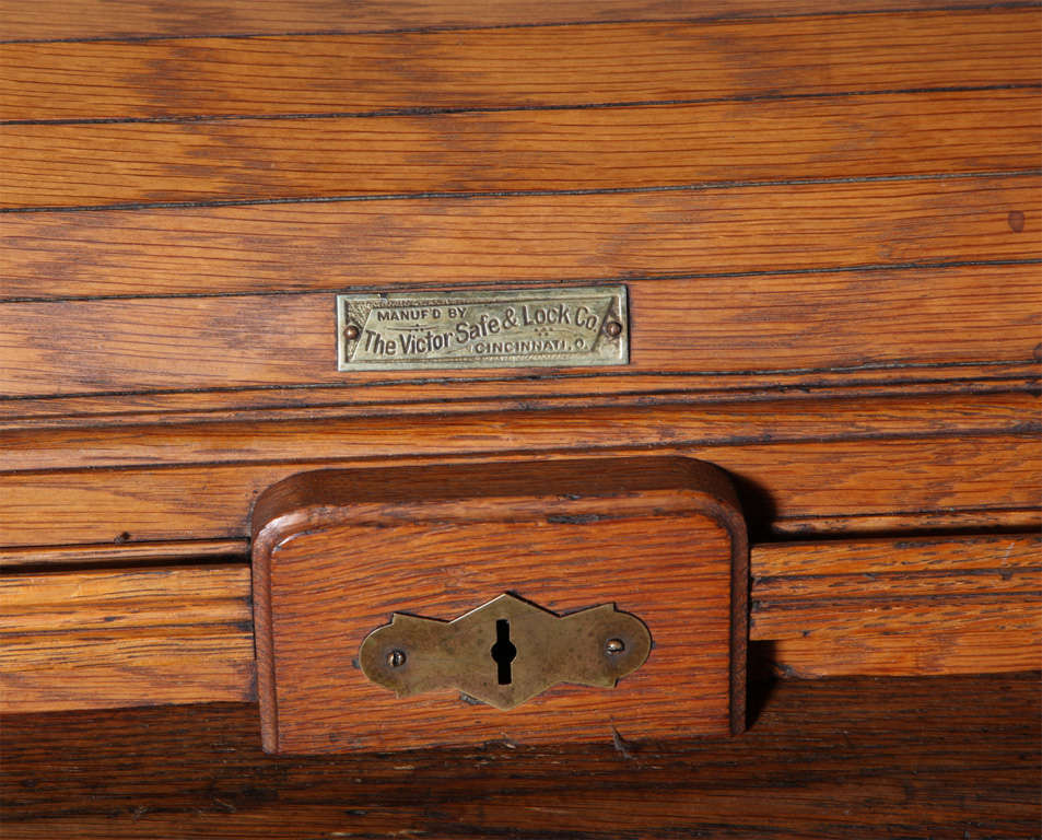 Victor Safe and Lock Oak Roll Top Desk For Sale at 1stDibs how to