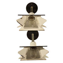 White Enamel Industrial Sconce