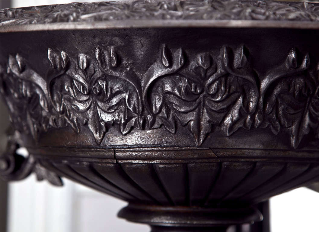 Rare Fiske Cast Iron Statement Urn on Plinth 1