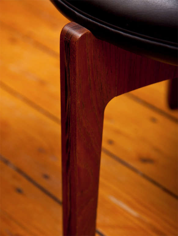 Mid-Century Modern Sven Ellekaer Coffee Table and Rare Matching Stools