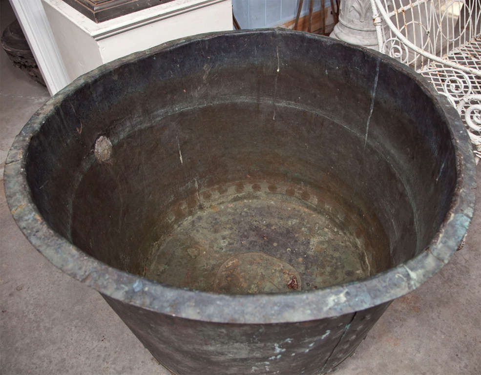 Enormous Hand-Riveted Copper Tub 1