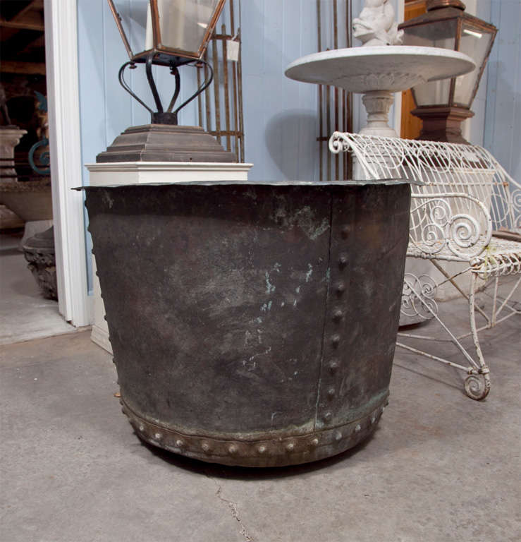 Enormous Hand-Riveted Copper Tub 3