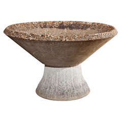 Contemporary Cast Stone Bowl / Planter/ Fountain