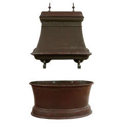 19th Century French Copper Lavabo