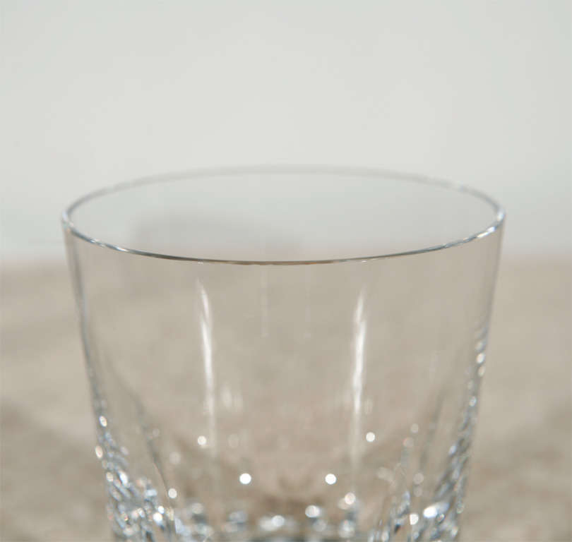 Late 20th Century Set of Four Baccarat Crystal Tumblers