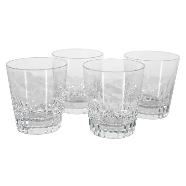 Set of Four Baccarat Crystal Tumblers