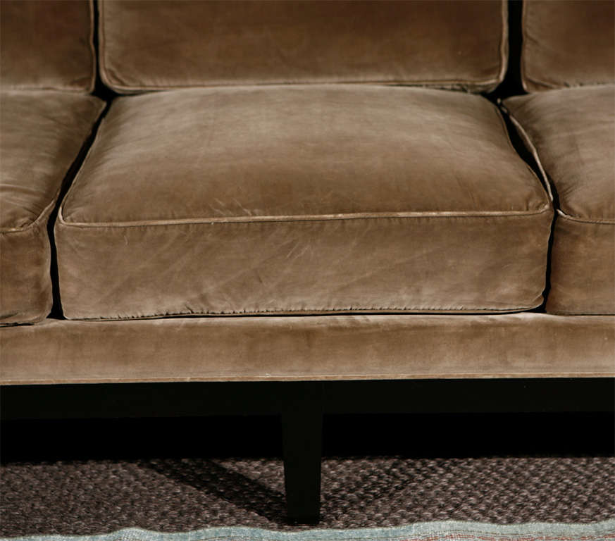 Christian Liaigre Sofa Upholstered in Silk Velvet at 1stdibs