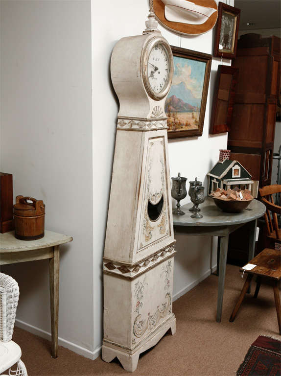 Antique Swedish Grandfather Clock 2