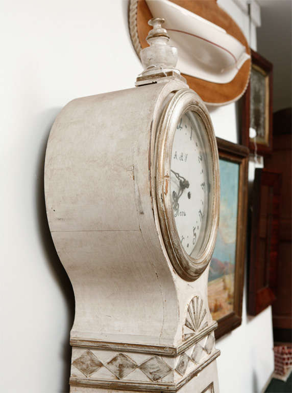 Antique Swedish Grandfather Clock 3
