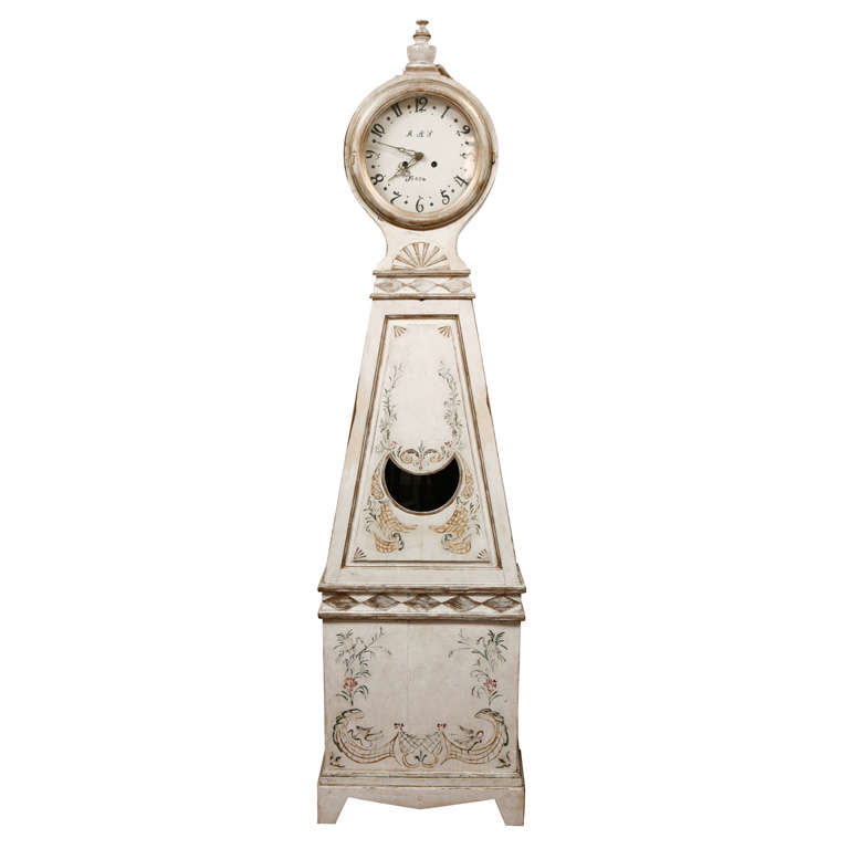 Antique Swedish Grandfather Clock