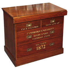 Antique English student's chest/desk. Mahogany.