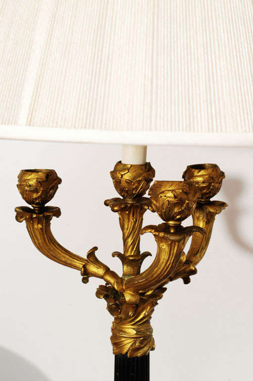 Pair of Art Nouveau Candelabra Lamps 4