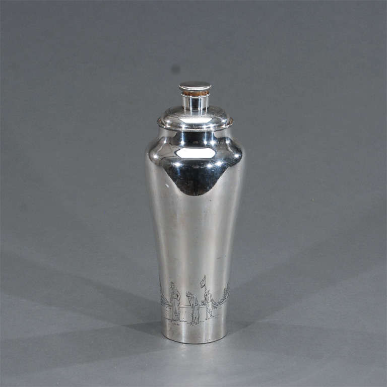 art deco cocktail shaker