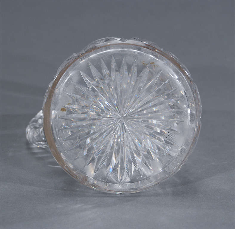 Signed Hawkes ABP Cut Crystal Pitcher/ Gorham Sterling Mount at 1stDibs