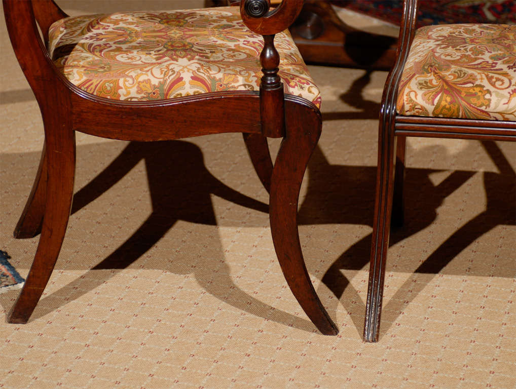 Upholstery Set of Six Regency Dining Chairs