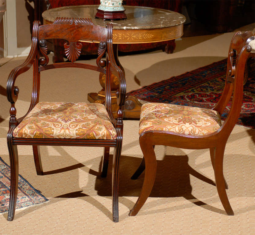 Set of Six Regency Dining Chairs 3