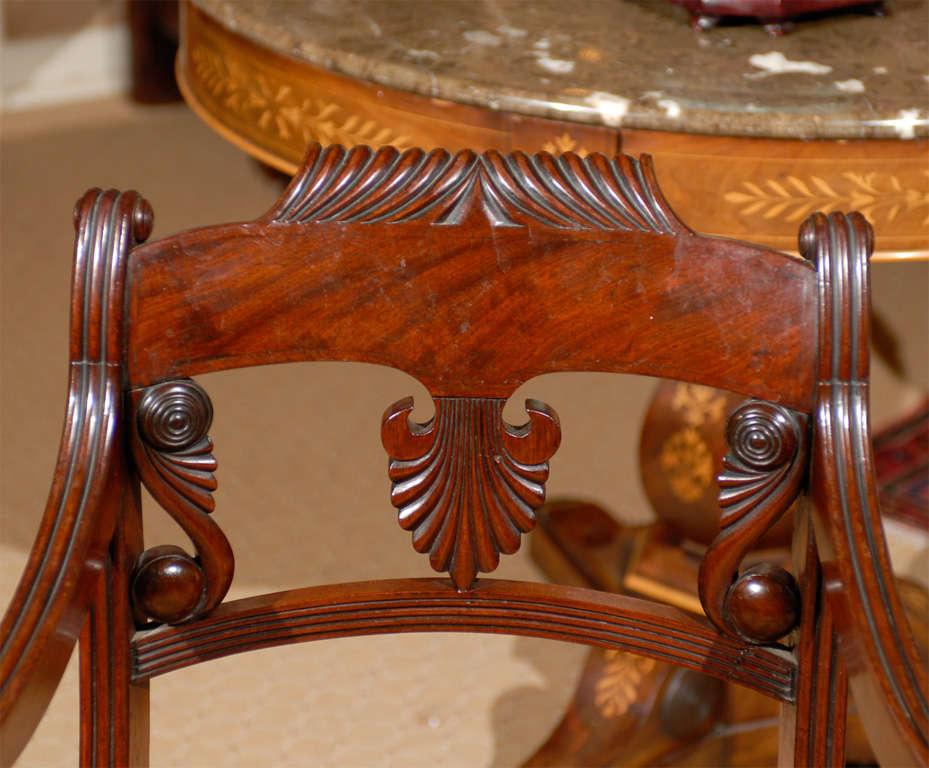 Set of Six Regency Dining Chairs 4