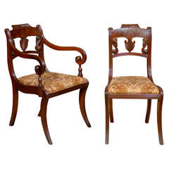 Set of Six Regency Dining Chairs